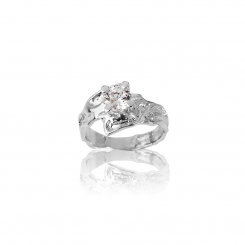 Eldur og Ís silfurhringur 244-RF-6